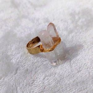 (3 for 12$) Adjustable faux crystal ring